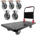 Platform Truck Foldable Push Cart Dolly with Five 360 Swivel 6in
