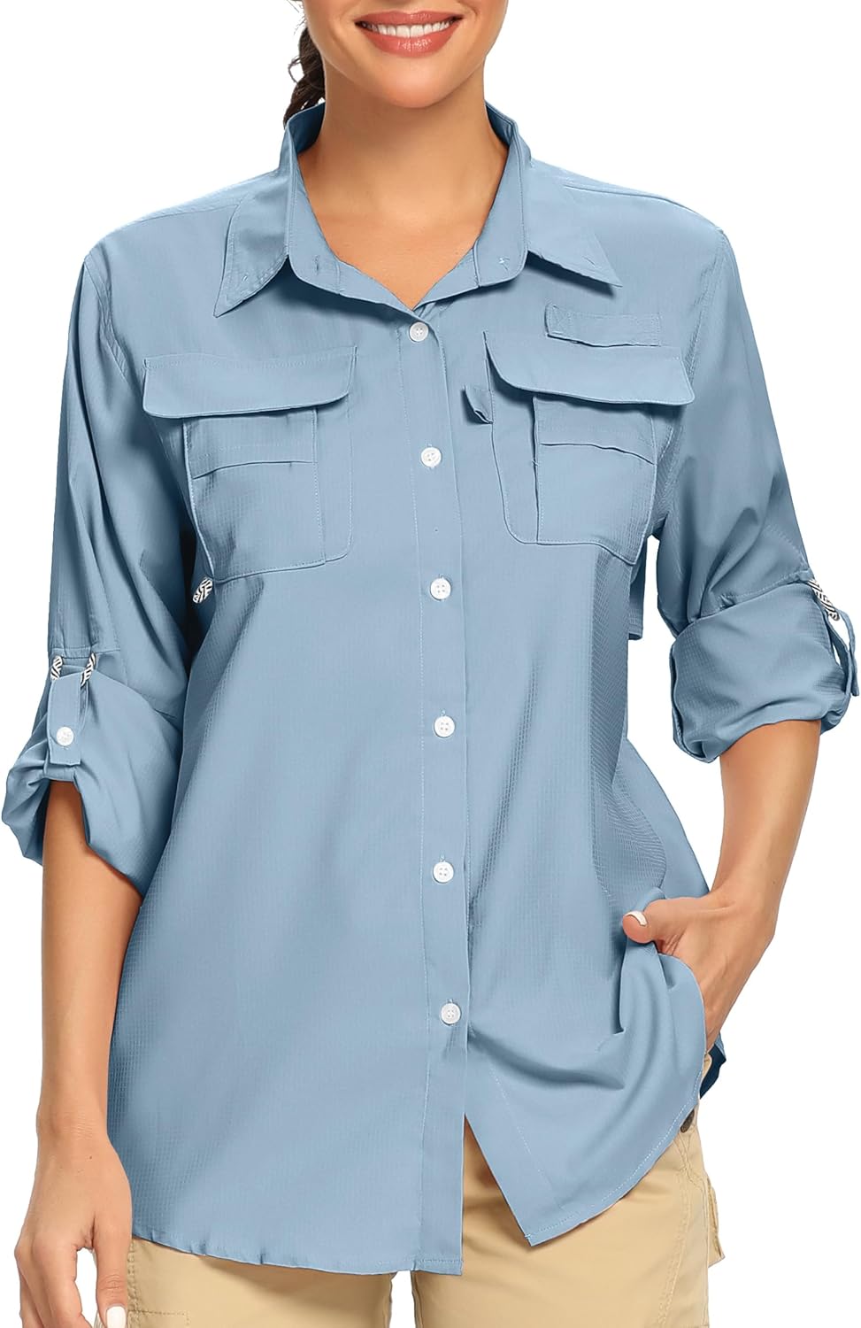 Women's UPF 50+ UV Sun Protection Long Sleeve Outdoor Shirt