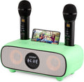 Portable Karaoke Machine with 2 Wireless Microphones - Bluetooth PA