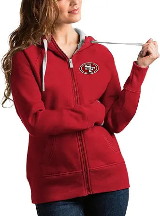 Antigua Women's NFL Victory Full-Zip Hoodie for Comfort