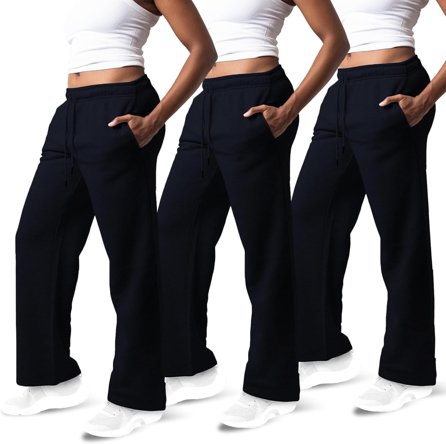 Common Stitch Wide Leg Sweatpants for Women - Cozy & Stylish