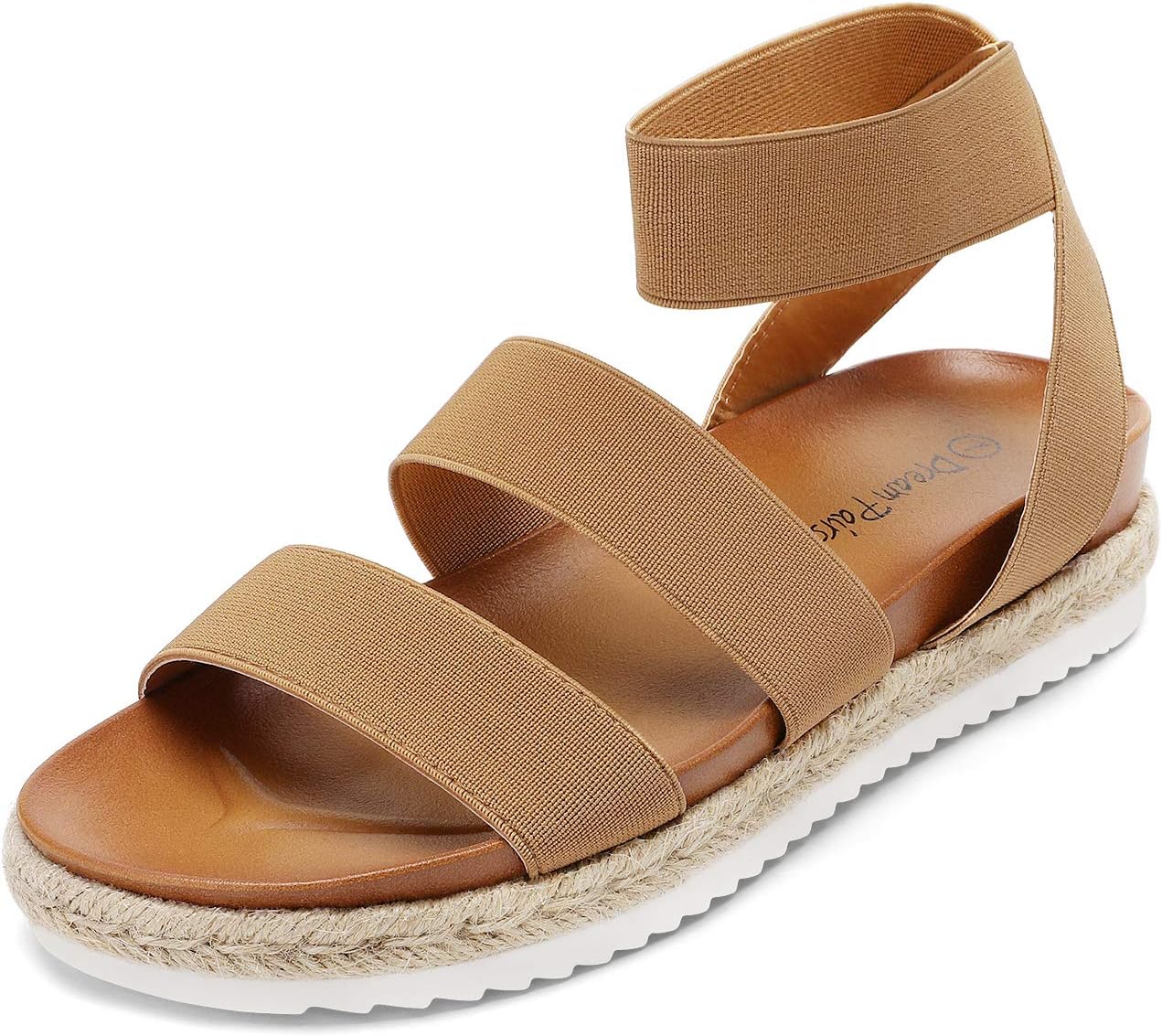 DREAM PAIRS Womens Open Toe Ankle Strap Espadrille Sandals