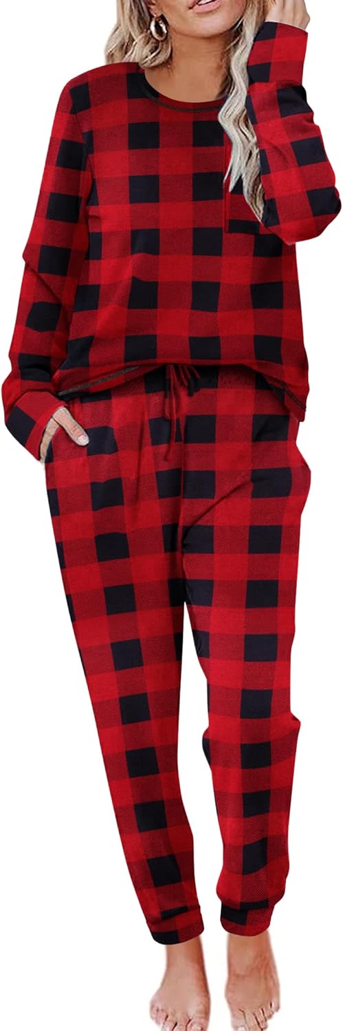 Ekouaer Pajamas Women's Long Sleeve Pj Set for Ultimate Comfort