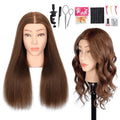 Mannequin Head Human Hair for Braiding and Hairstyling Practice