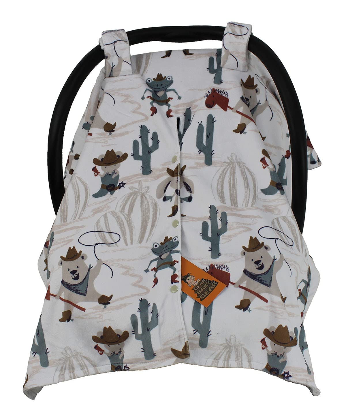 Dear Baby Gear Car Seat Cover - Wild West Cactus Design