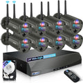 Flashing LEDs Visual Alert Outdoor Wireless Security Camera System