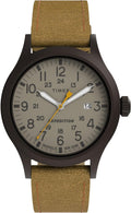 Timex Expedition Scout 40mm for Men - Luminous Hands, Leather Strap