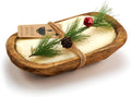 Christmas Tree Dough Bowl Soy Candle - 3 Wick Rustic Farmhouse