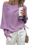 Womens Off Shoulder Batwing Sweater 2025 - Oversized Loose Fit