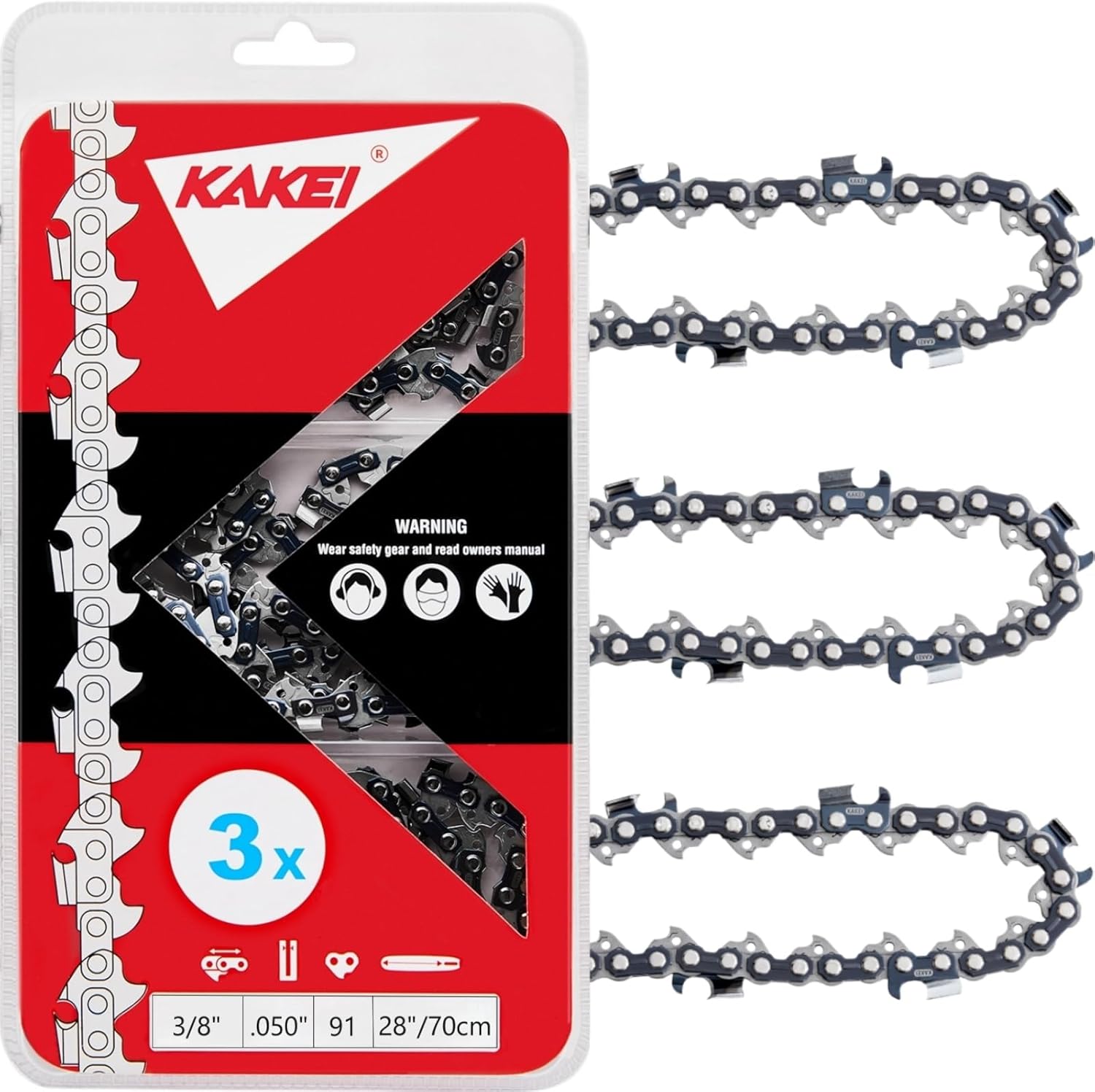 KAKEI Skiptooth 28 Inch Chainsaw Chain for Stihl MS660 & More