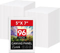 Small Canvases for Painting 5x7in 96 Pack - Compact Canvas Panels