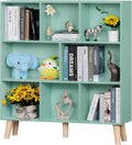 Mint Green 8 Cube Bookshelf 3-Tier Bookcase - Modern Kids Storage