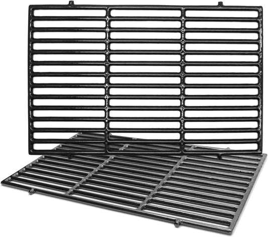 Hongso 7638 17.5in Polished Porcelain Cast Iron Grill Grates