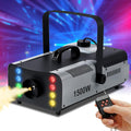 TCFUNDY Fog Machine 1500W Smoke Machine RGB LED Lights - High Output