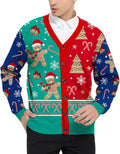 Men's Ugly Christmas Cardigan Sweater - Cozy V Neck Cardigan