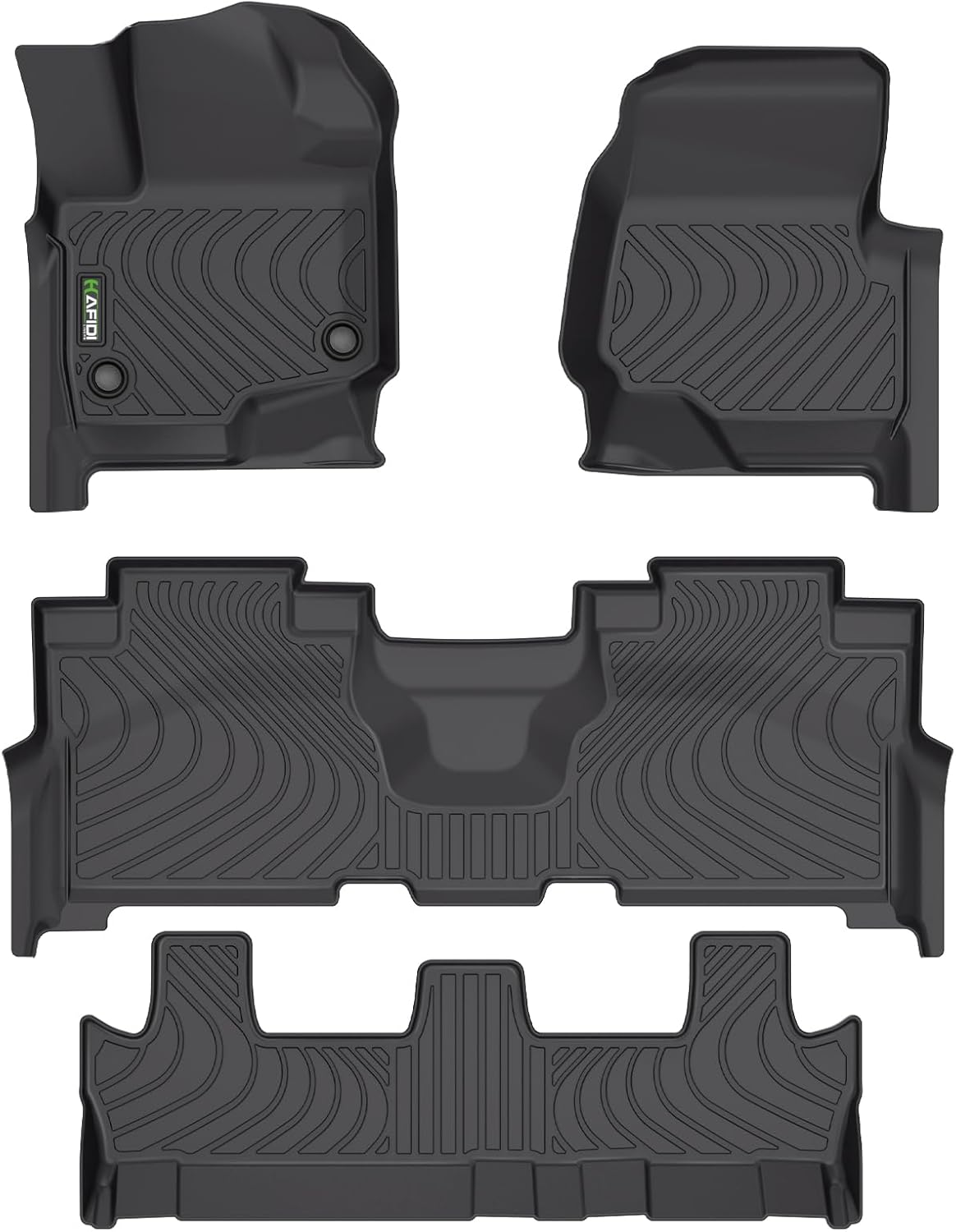 Custom Fit Floor Mats for 2021-2025 Ford Expedition Max 8 Seats