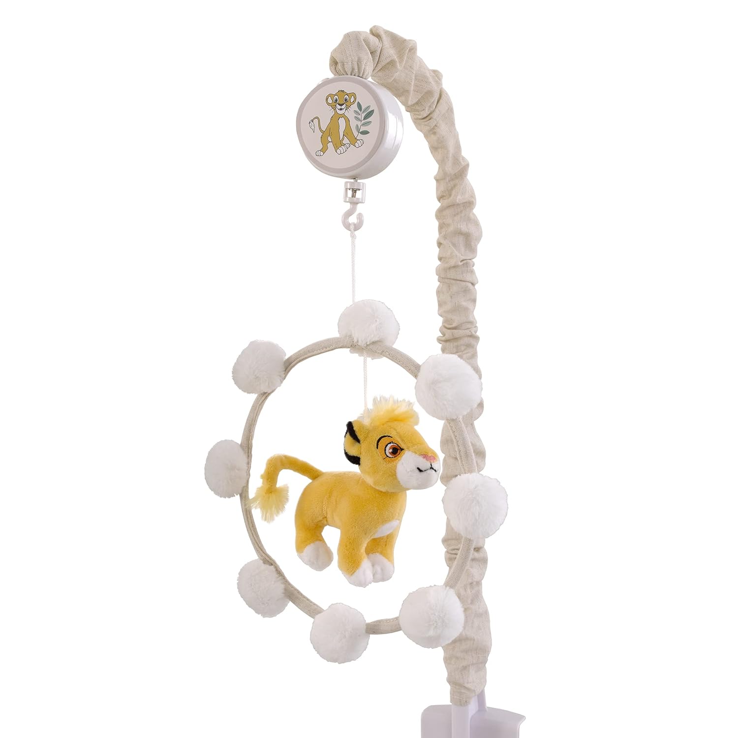 Disney Lion King Plush Simba Musical Mobile with Pom Poms