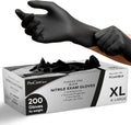 Black Nitrile Disposable Gloves 200-Pack - Durable 4 Mil Protection