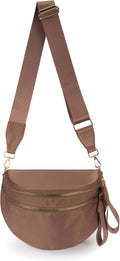 Spacious Nylon Crossbody Bag - Trendy Hands-Free Everyday Bag