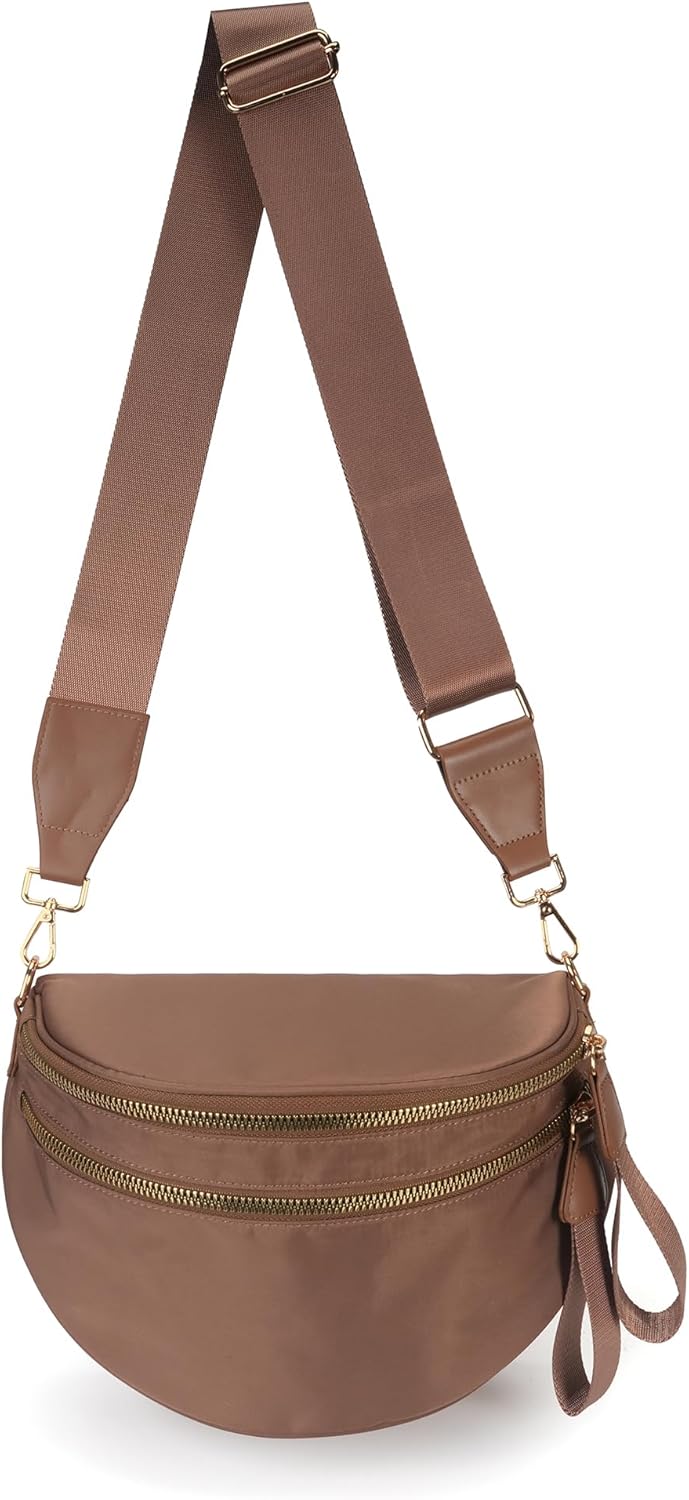Spacious Nylon Crossbody Bag for Women - Trendy and Stylish