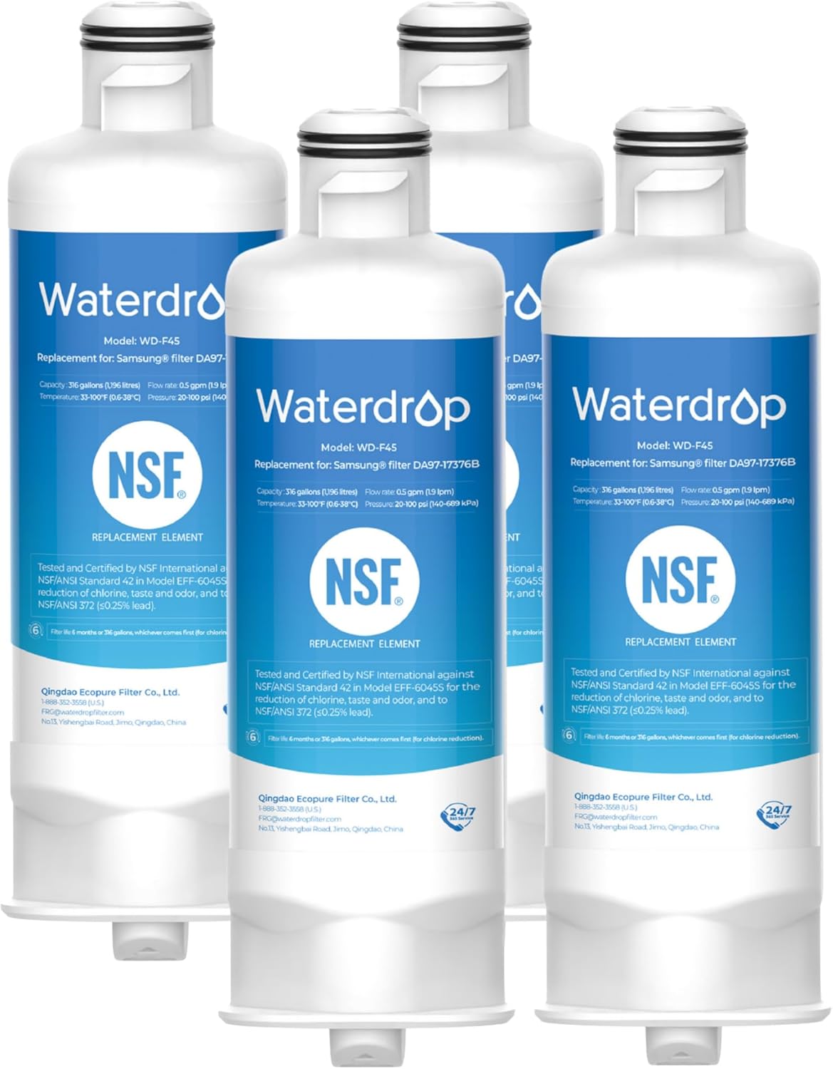 Waterdrop DA97-17376B Replacement Water Filter for Samsung Models