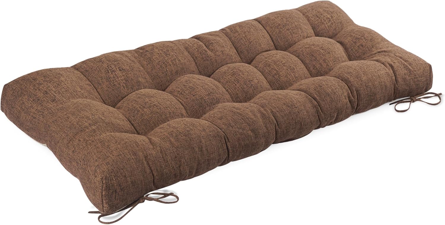 Bench Cushion for Indoor Furniture - Light Brown 46.5 x 19 in