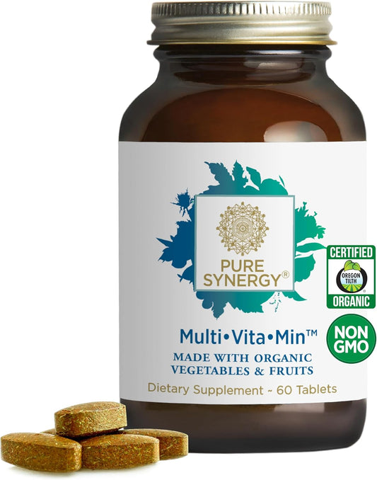PURE SYNERGY MultiVitaMin Vegan Multivitamin for Energy & Mood