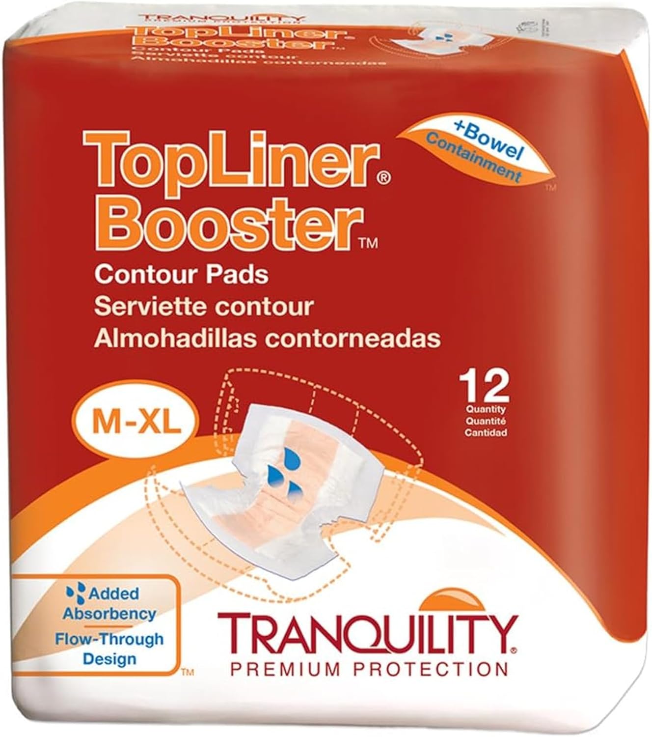 Tranquility TopLiner Disposable Absorbent Booster Pads for Comfort