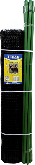 Tenax Deer Fence Kit 7ft x 100ft with Adjustable Poles and Ties