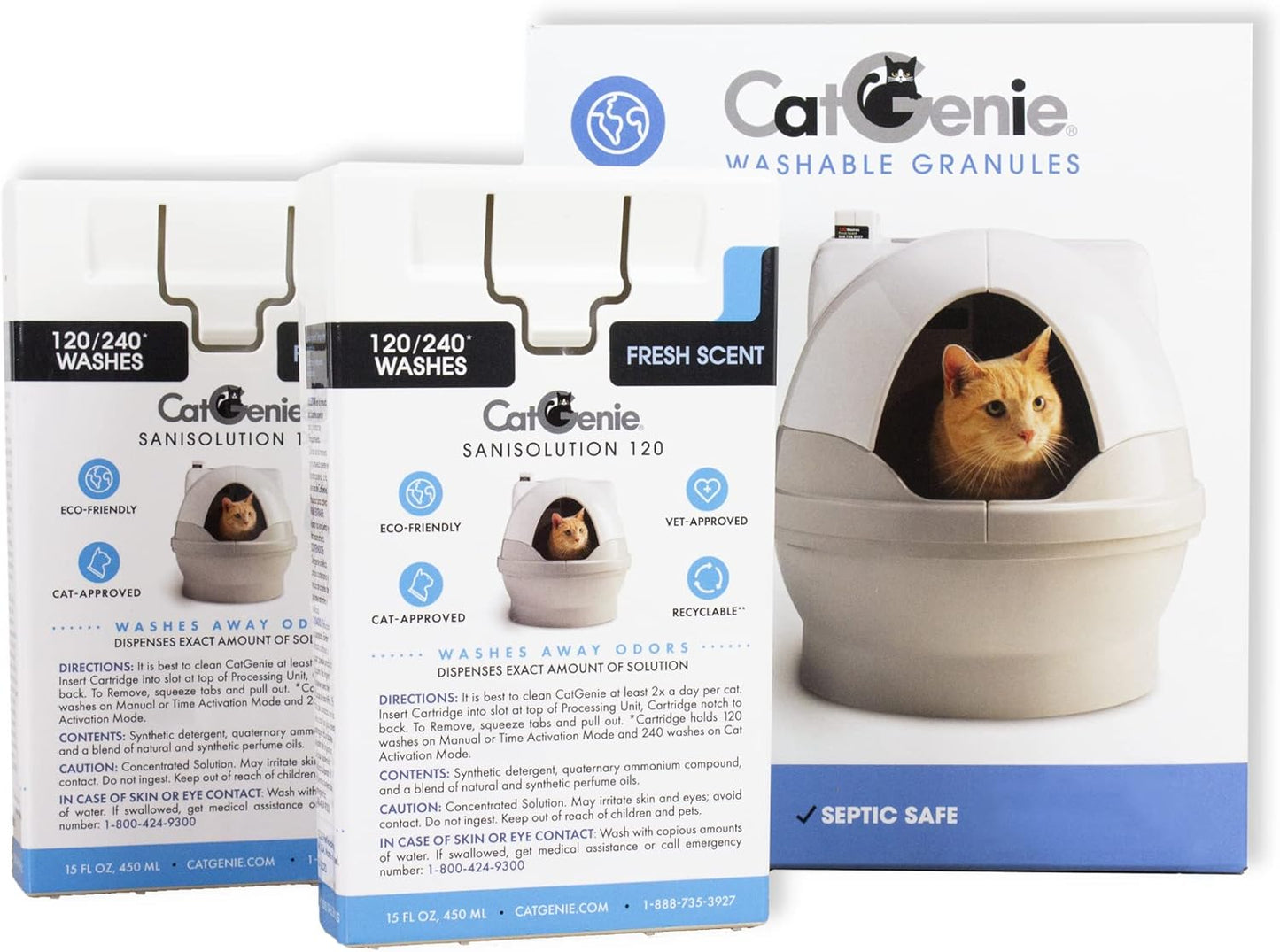 CatGenie 2+1 Combo Fresh Scent for Self Washing Cat Box