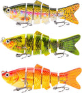 Multi-Jointed Lifelike Fishing Lures Kit 3 Pcs - Slow Sinking