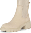Athlefit Women's Chelsea Boots Slip On Platform Lug Sole