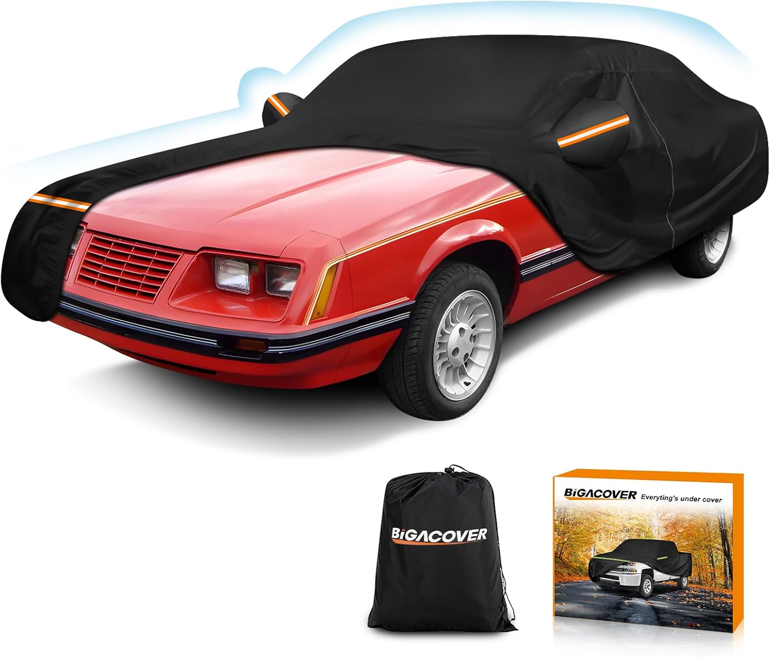 Car Cover for Ford Mustang 1979-1993 - All Weather Protection