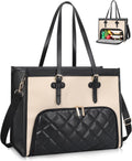 Laptop Tote Bag with Insulated Lunch Compartment - 15.6in Laptop Tote