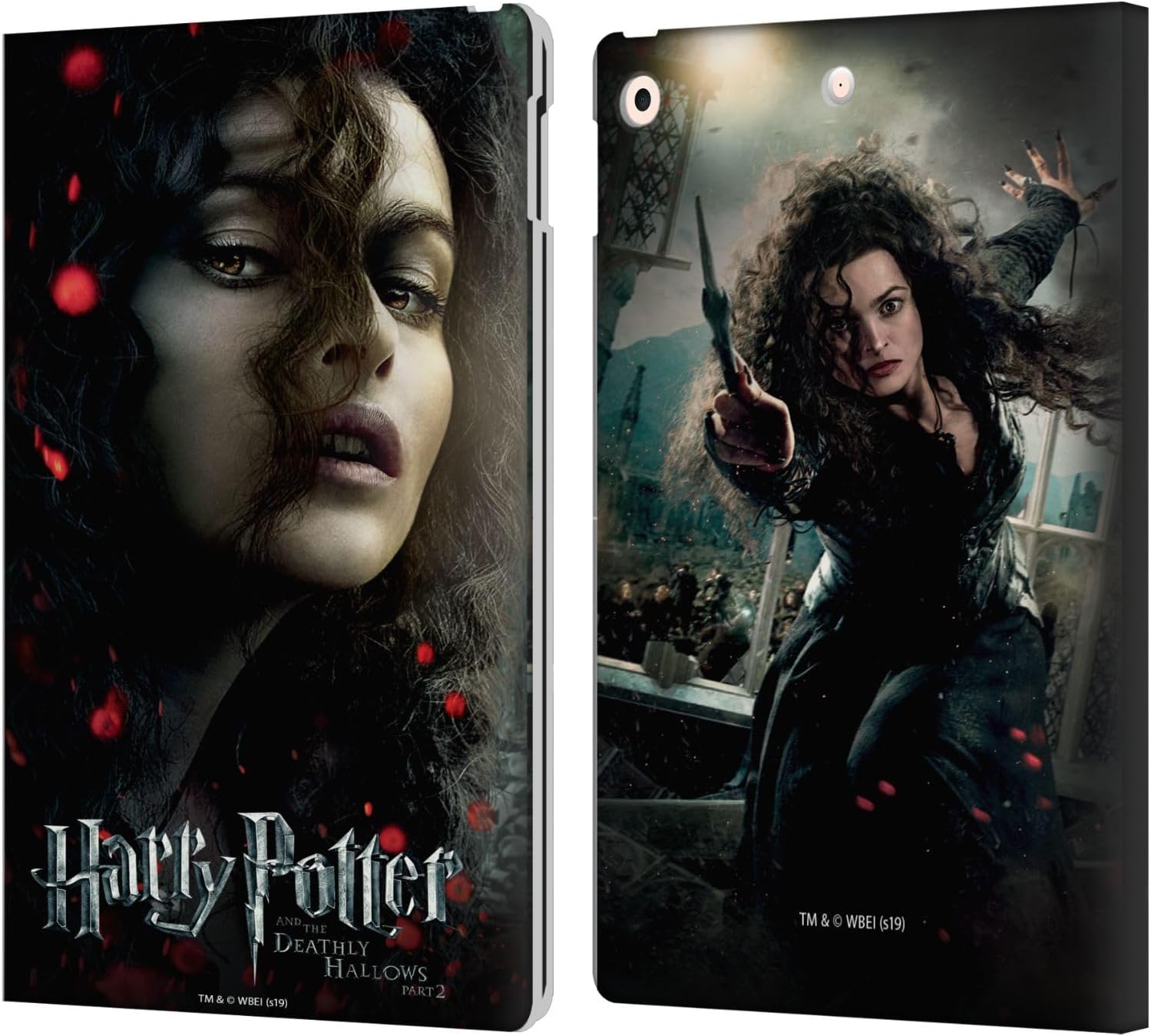 Harry Potter Bellatrix Lestrange Leather Wallet Case for iPad