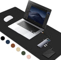 Desk Pad Waterproof PU Leather Table Mat 23.6 x 15.7 in - Desk