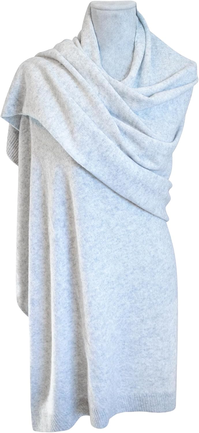 Velanio Cashmere Luxury Knitted Wrap Travel Shawl Scarf for Women