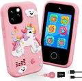 Kids Smart Phone Toy Unicorn for Girls Ages 3-8 - Learning & Camera