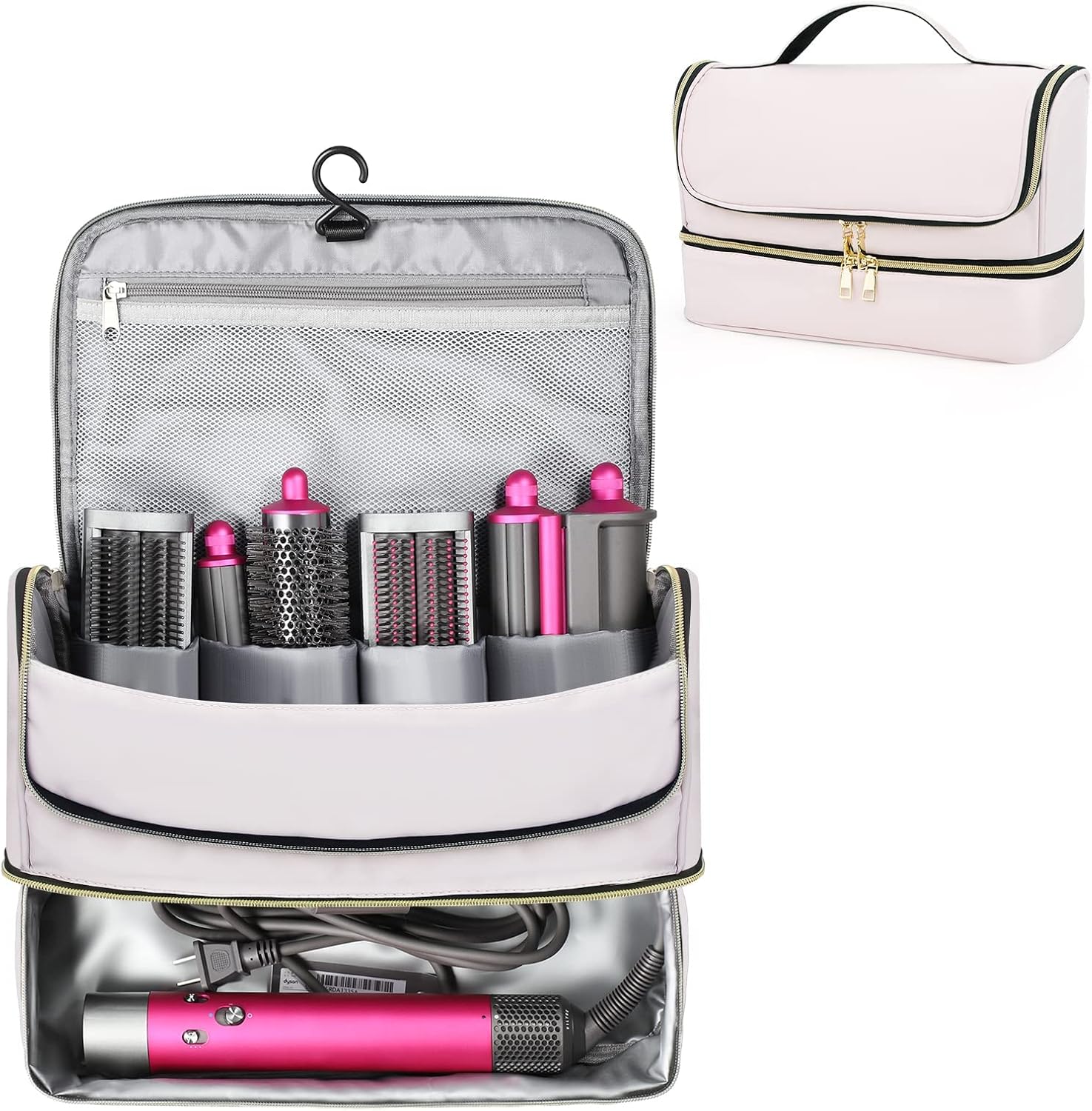 Pink Travel Case for Dyson & Shark Styling Tools
