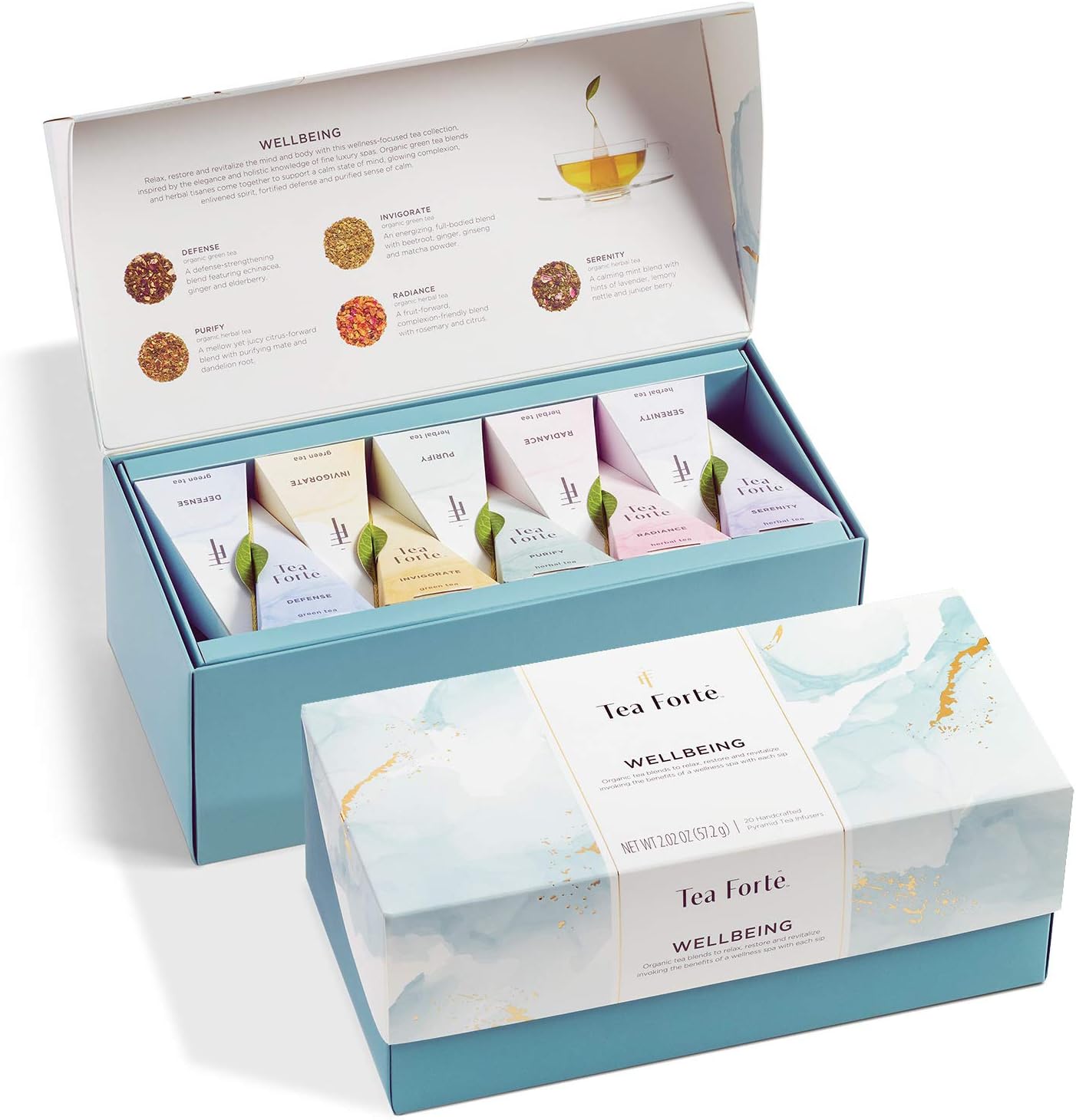 Tea Forte Wellbeing Assorted Presentation Box Tea Gift Set Review