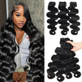 Body Wave Bundles Human Hair (22, 20, 18 in) - Full Thick Quick Weave
