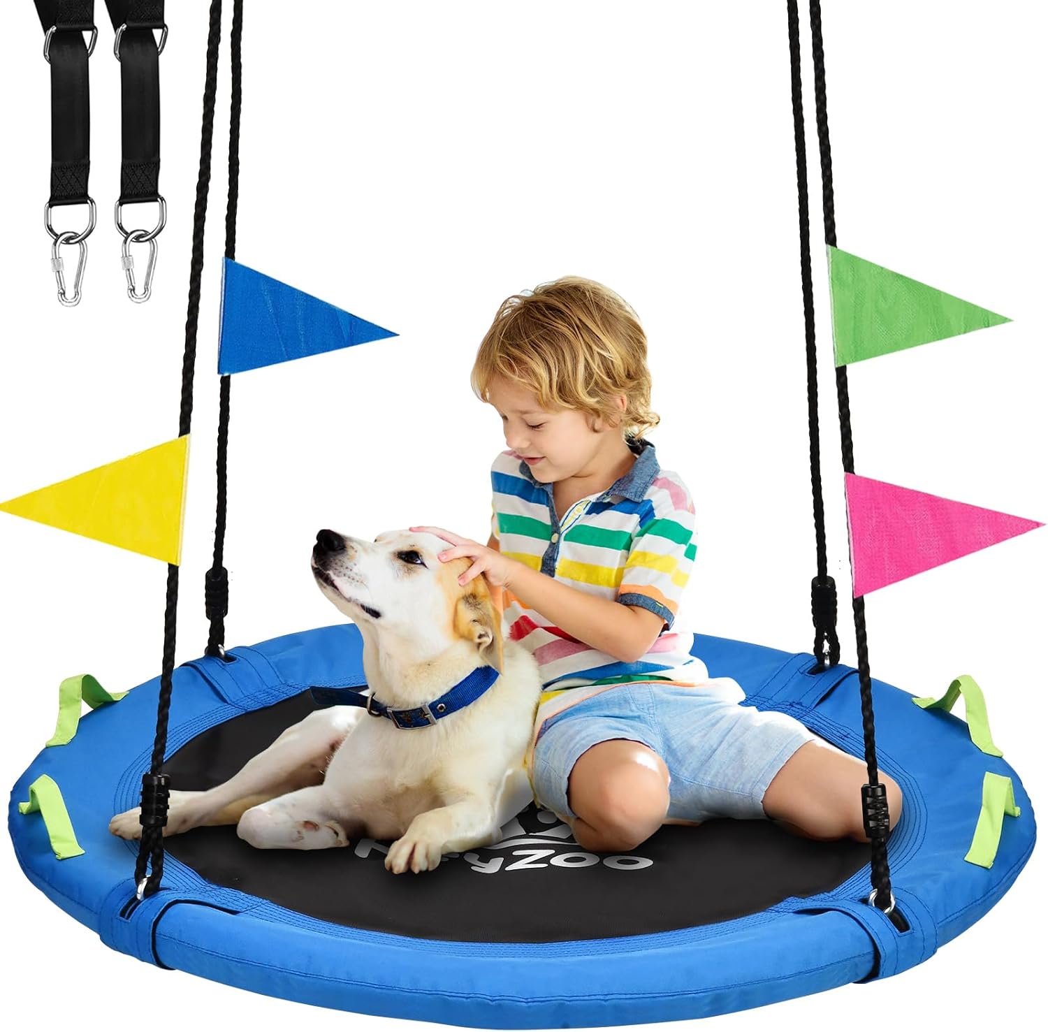 Tree Swing for Kids - 40 Inch Saucer Flying Swing with Safety