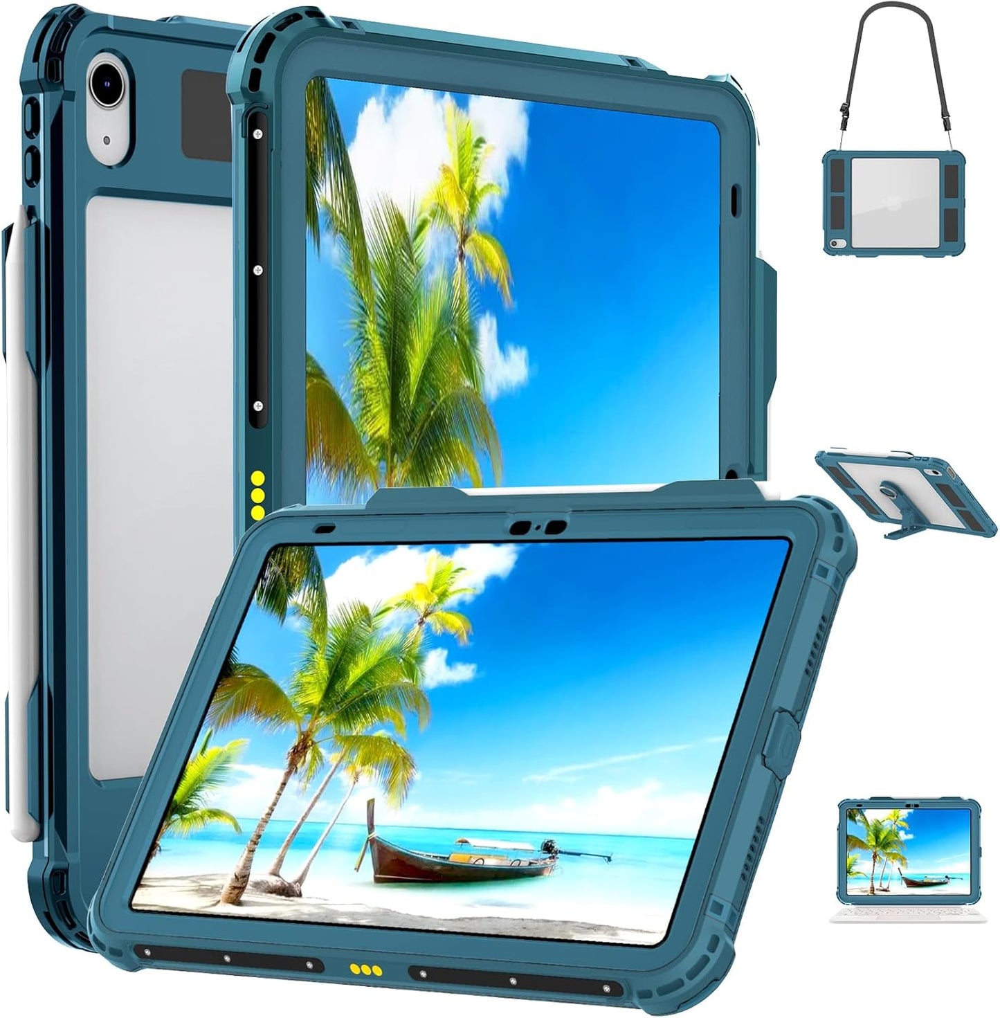 ShellBox Case iPad 10th Gen Waterproof Case with Kickstand
