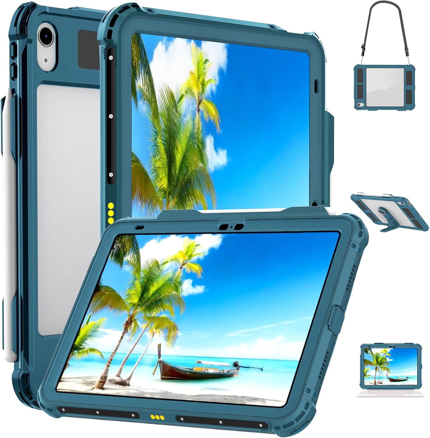 ShellBox Case iPad 10th Gen Waterproof Case with Kickstand