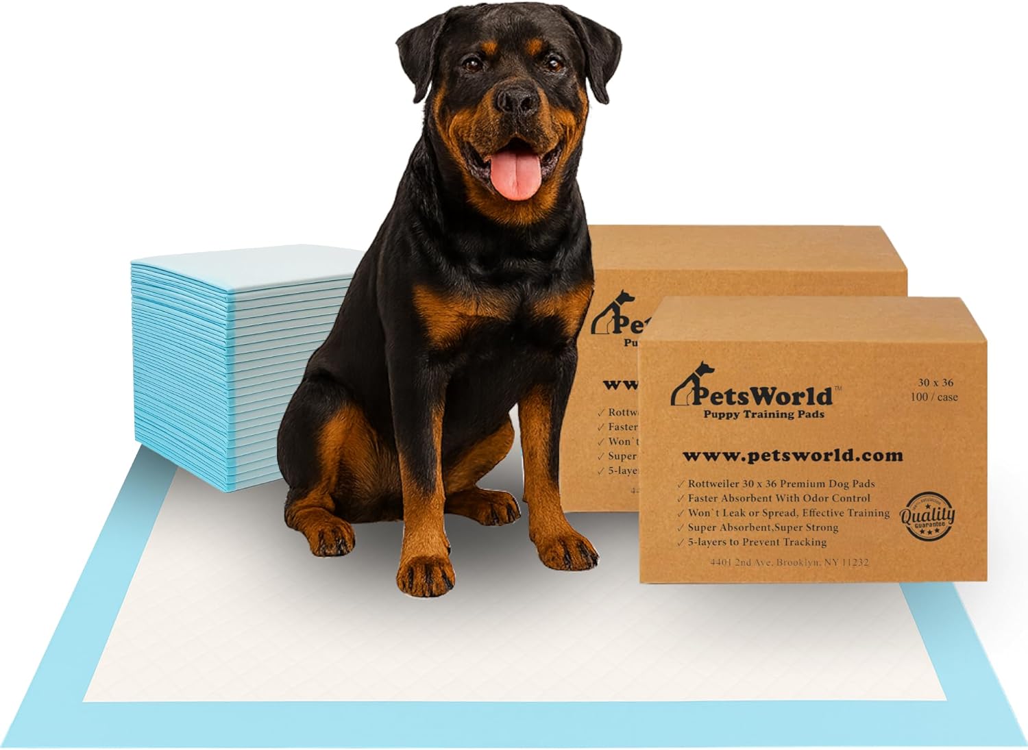 PetsWorld XL Dog Pee Pads for Potty Training Large Dogs