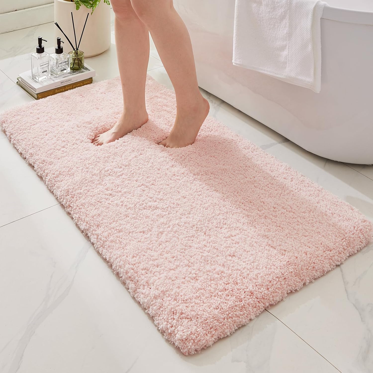 Ultra Thick Shaggy Soft Bath Rug 24x59 for Comfort and Safety