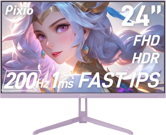 Pixio 24 Purple Gaming Monitor: 200Hz Refresh Rate