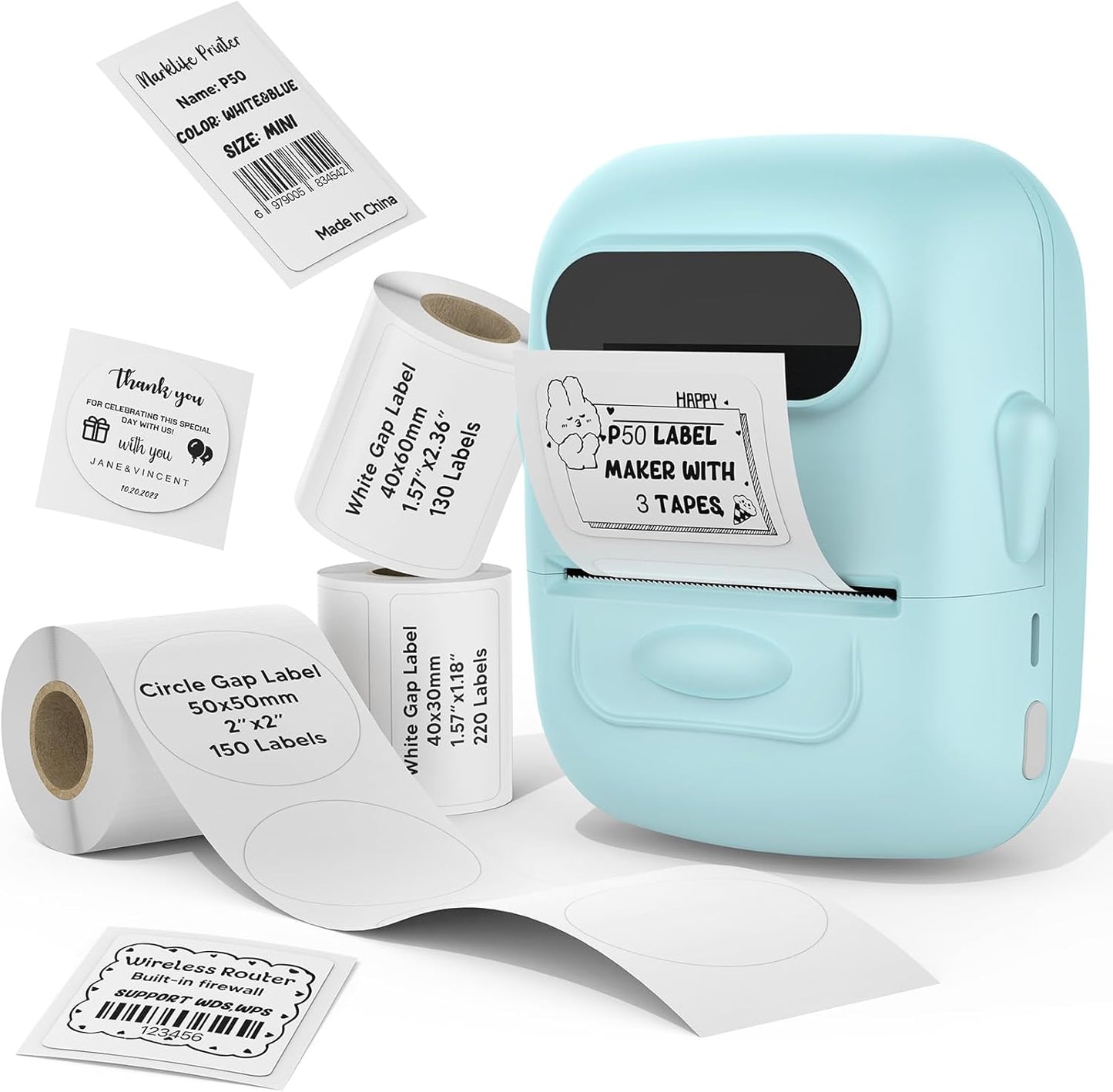 Portable Bluetooth Label Maker - Organize Efficiently