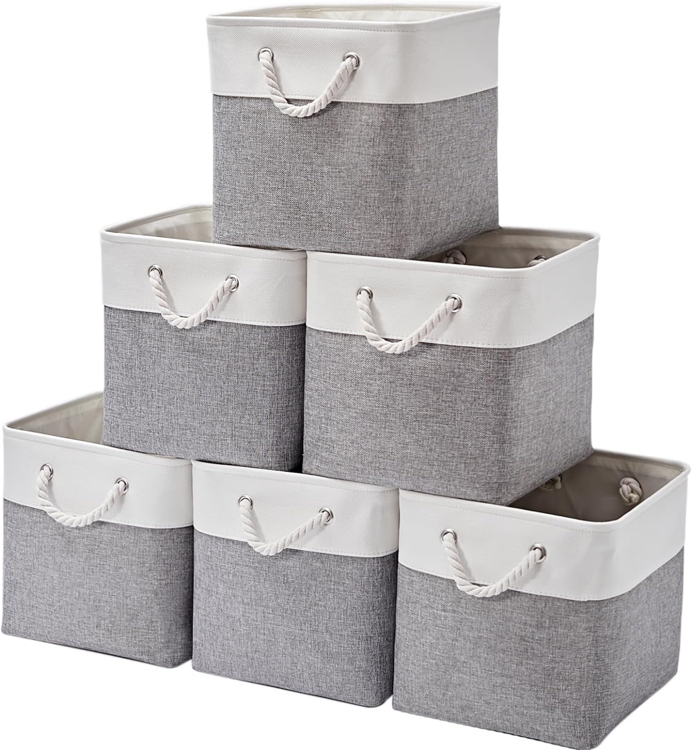12 x 12 Inch Cube Storage Bins for Home and Office Organization