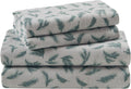 Woolrich Cotton Flannel Sheet Set Cottage Charms Print - Cozy Warmth